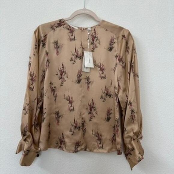 NWT VINCE WISTERIA MOCK NECK BLOUSE SIZE XS - Picture 7 of 10
